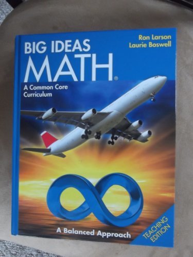 Big Ideas Math: Common Core Teacher Edition Blue 2014 HOLT MCDOUGAL