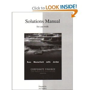 Corporate Finance, 2nd Edition [Paperback] Stephen Ross