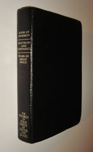 The Book of Mormon - Doctrine & Covenants - Pearl of Great Price BLACK LEATHER [