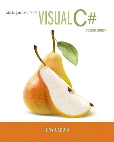 Starting out with Visual C# [Paperback] Gaddis, Tony