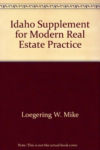 Idaho Supplement for Modern Real Estate Practice Heist, R. Gail; Real Estate Edu