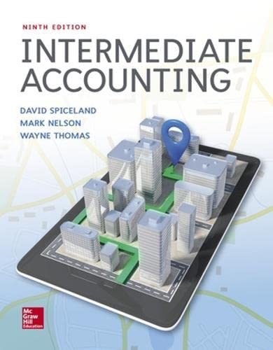 Intermediate Accounting Spiceland, David; Nelson, Mark and Thomas, Wayne