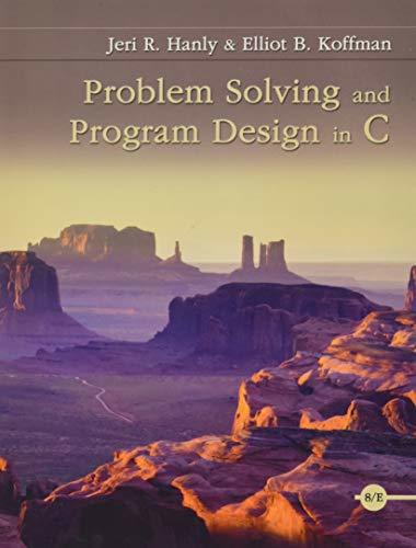 Problem Solving and Program Design in C [Paperback] Hanly, Jeri and Koffman, Ell