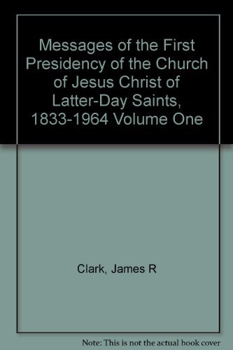 Messages of the First Presidency of the Church of Jesus Christ of Latter-Day Sai