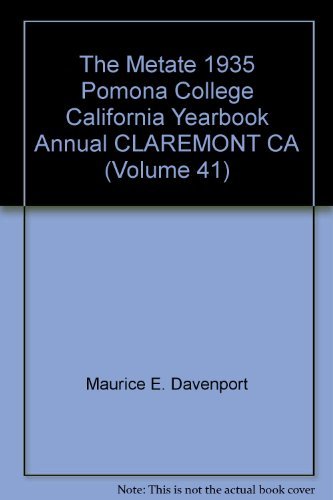 The Metate 1935 Pomona College California Yearbook Annual CLAREMONT CA (Volume 4