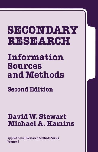 Secondary Research: Information Sources and Methods (Applied Social Research Met