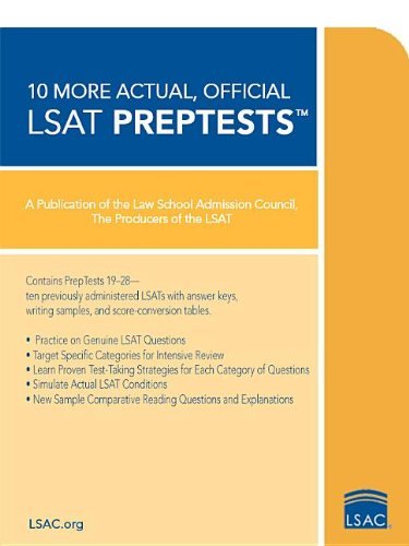 10 More, Actual Official LSAT PrepTests: (PrepTests 1928) (Lsat Series) [Paperb