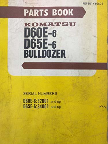 Komatsu Parts Book D60E-6 D65E-6 Bulldozer, Volume 3. 1982 (PEPB014Y0603) [Paper