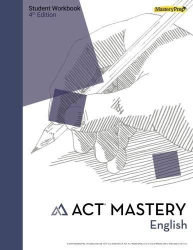 ACT Mastery English Student Workbook MasteryPrep