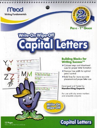 Mead Write-On Wipe-Off Capital Letters Stage 2