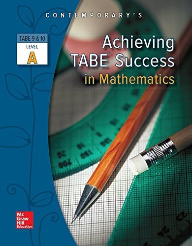 Achieving TABE Success In Mathematics, Level A Workbook (Achieving TABE Success