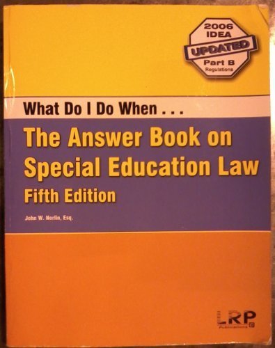 The Answer Book on Special Education Law Susan Gorn