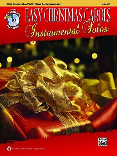 Easy Christmas Carols Instrumental Solos for Strings: Viola, Book & CD (Easy Ins