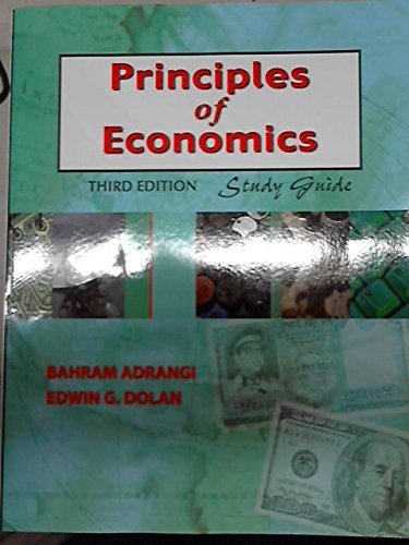 Principles of Economics Study Guide [Unknown Binding] Bahram Adrangi, Edwin G. D