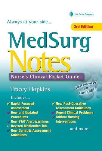 MedSurg Notes: Nurse's Clinical Pocket Guide Hopkins RN  BSN, Tracey
