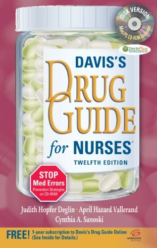 Davis's Drug Guide for Nurses + Resource Kit CD-ROM Deglin PharmD, Judith Hopfer