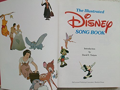 The Illustrated Disney Song Book [Hardcover] Walt Disney Productions