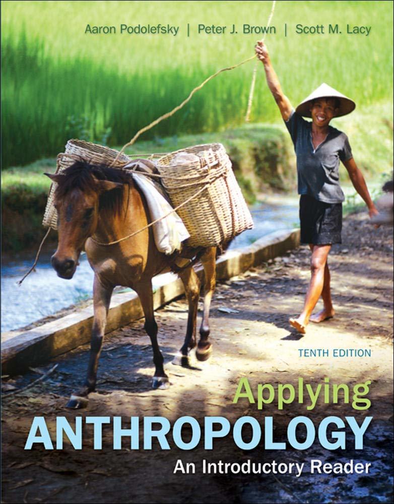 Applying Anthropology: An Introductory Reader Podolefsky, Aaron; Brown, Peter an