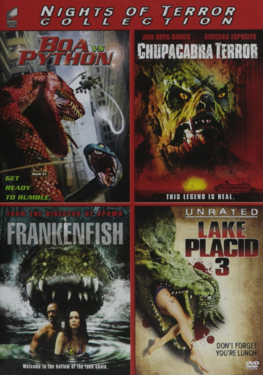 Boa Vs. Python / Chupacabra Terror / Frankenfish / Lake Placid 3 - Set [DVD]