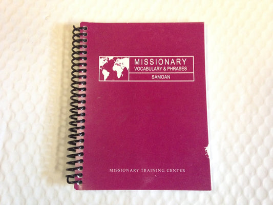 Missionary Vocabulary and Phrases: Samoan [Spiral-bound] Missionary Training Cen
