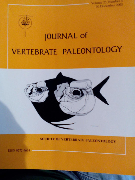 Journal of Vertebrate Paleontology Volume 25 Number 4 -- 30 Dec. 2005 [Paperback