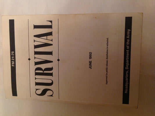 Survival June 1992 FM 21-76 [Paperback] U.S. Army