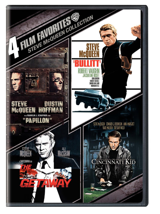 4 Film Favorites: Steve McQueen (Bullitt, The Cincinnati Kid, The Getaway: Delux