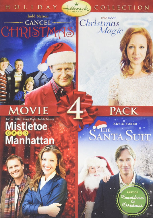 Hallmark 4 Pack Mistletoe Over Manhattan, Christmas Magic, Santa Suit DVD [Elect