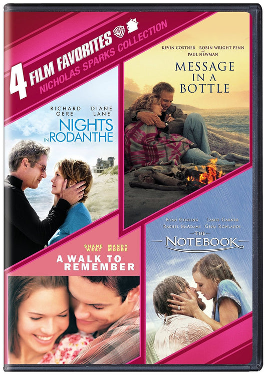 4 Film Favorites: Nicholas Sparks (Message in a Bottle, Nights in Rodanthe, The