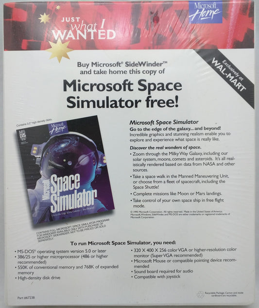 Microsoft Space Simulator [video game]