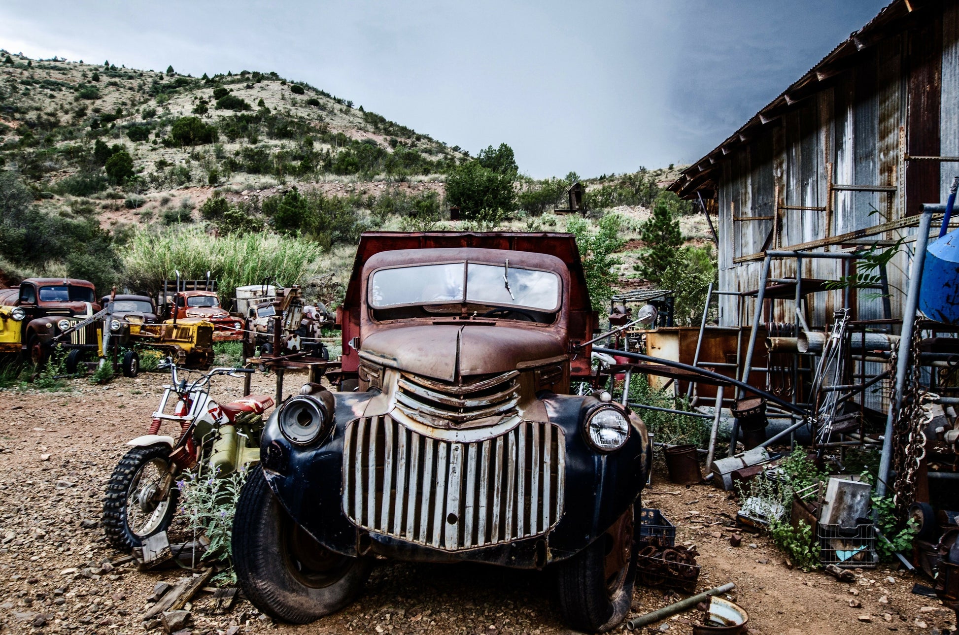 an-old-chevrolet-in-a-desert-graveyard